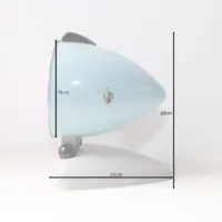 Quarzlampe Türkis-Grau 60er–70er Jahren Vintage Designklassiker