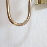 Wandlampe Messing Glasschirm 80er Jahre Vintage