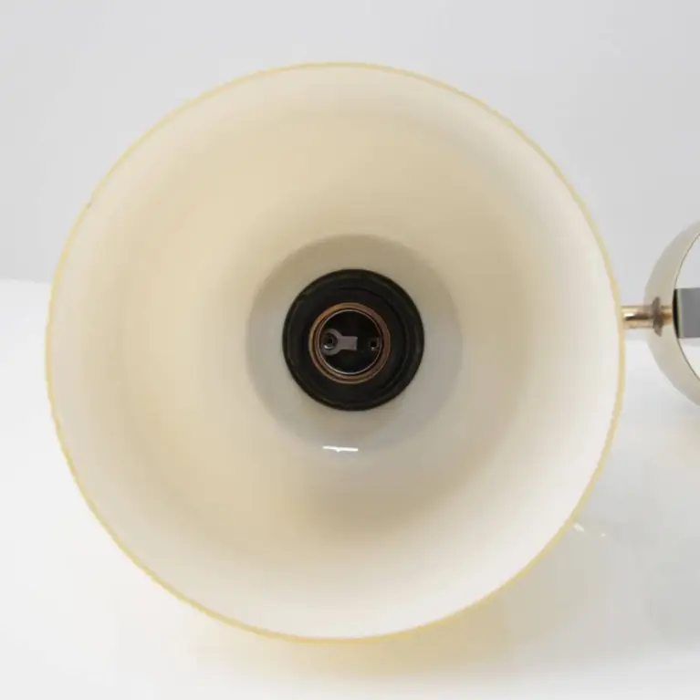 Wandlampe Messing Glasschirm 80er Jahre Vintage