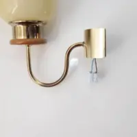 Wandlampe Messing Glasschirm 80er Jahre Vintage