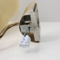 Wandlampe Messing Glasschirm 80er Jahre Vintage