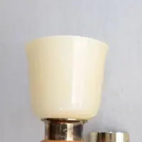 2er Set Wandlampen Messing Glasschirm 80er J Vintage