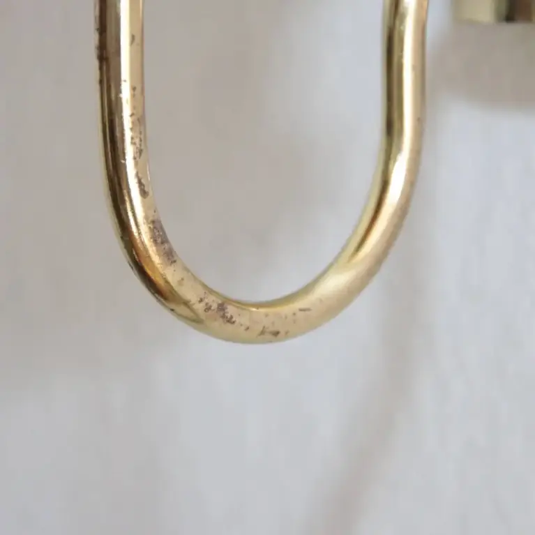 2er Set Wandlampen Messing Glasschirm 80er J Vintage