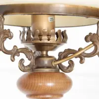 Deckenlampe Hängelampe Petroleum Glasschirm 90cm Vintage