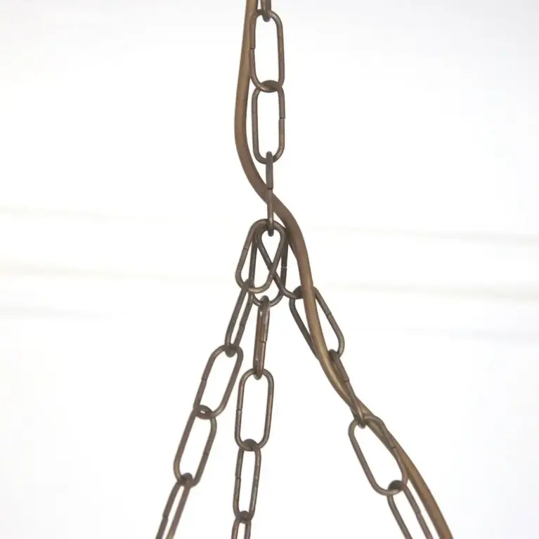 Deckenlampe Hängelampe Petroleum Glasschirm 90cm Vintage