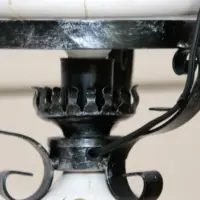 Deckenlampe Hängelampe Petroleum Glasschirm 75-150cm Vintage