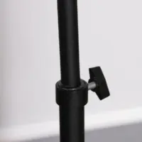 Vintage Stehlampe weißer Kugelglasschirm höhenverstellbar