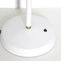 Schreibtischlampe Tischlampe Weiß Messing-Akzente