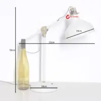 Schreibtischlampe Tischlampe Weiß Messing-Akzente