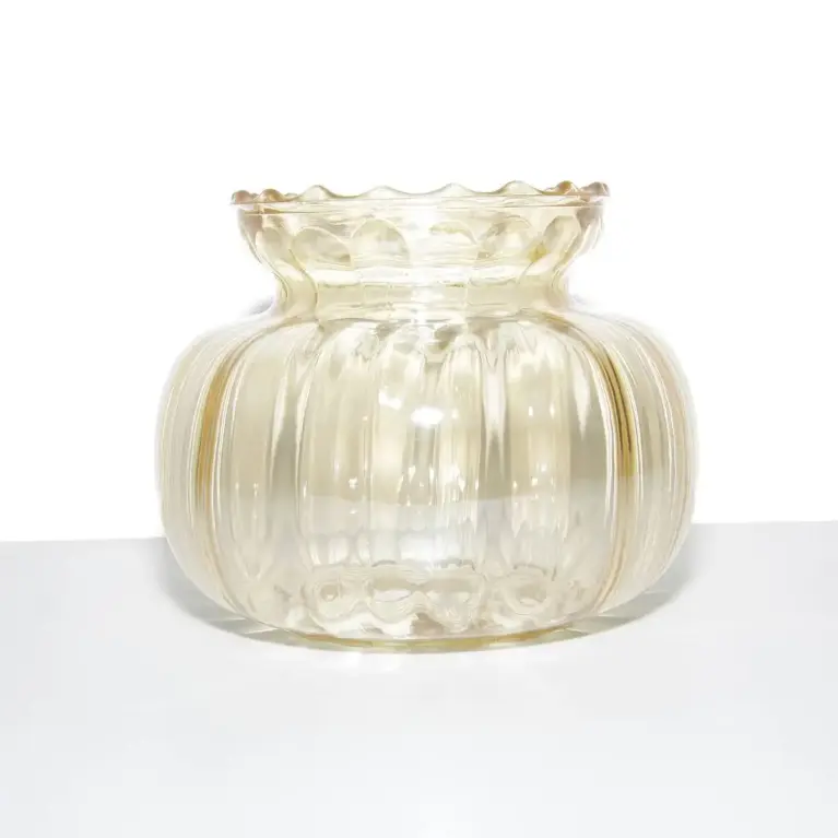 Glasschirm Ersatzschirm Hellbraun für Deckenlampe Vintage