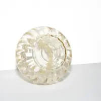 Glasschirm Ersatzschirm Hellbraun für Deckenlampe Vintage