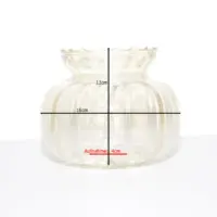 Glasschirm Ersatzschirm Hellbraun für Deckenlampe Vintage