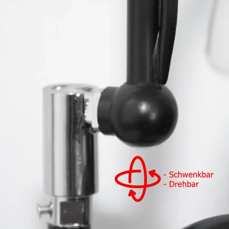 Trompetenlampe Stehlampe Schwarz Glasschirm Unikat